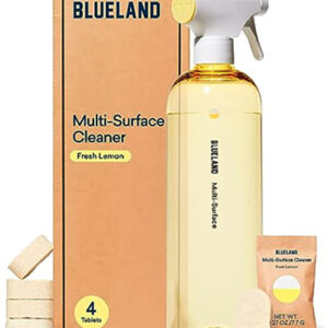 BLUELAND Multi-surface All Purpose Cleaning Spray Bottle with 4 Refill Tablets
