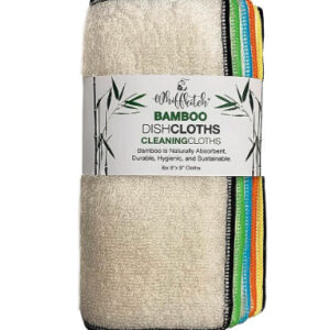 Bamboo Dishcloths & Cleaning Cloths 6pk