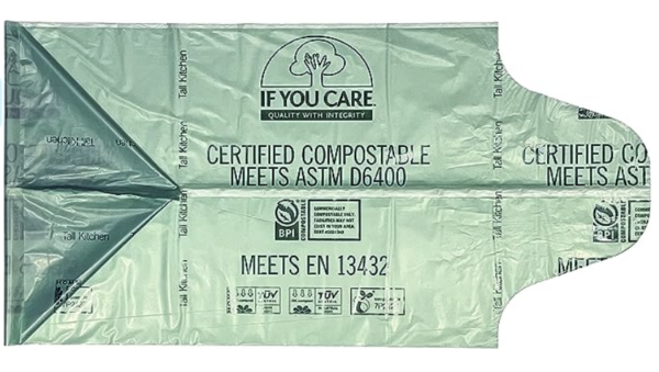 Compostable kitchen trash bags