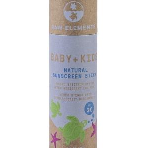 Sunscreen stick in cardboard packaging