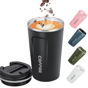 Stainless Steel Double Wall Reusable Eco-friendly Travel Thermos Coffee Cup
