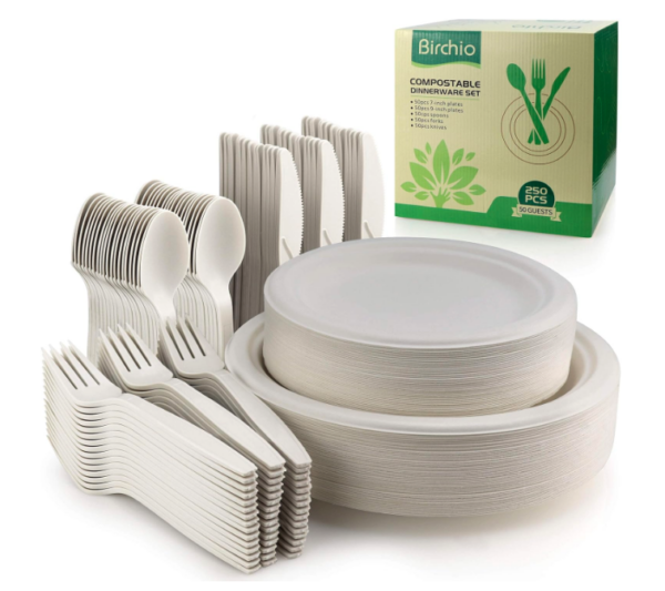 Eco Plate and Cutlery Set